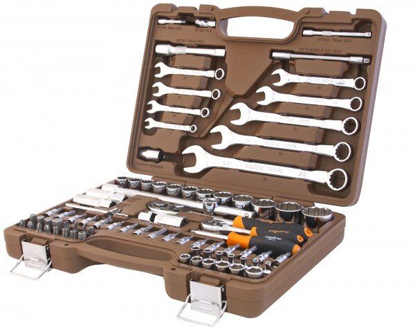 OMT82S12 Hабор инструмента 1/2" и 1/4" 82 предметов с 12-гранными головками OMBRA